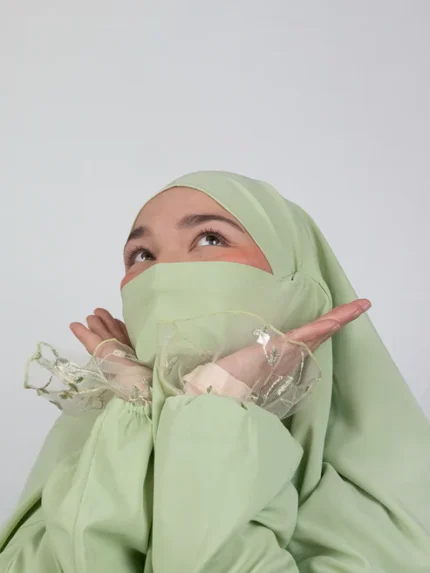 Jilbab vert pastel